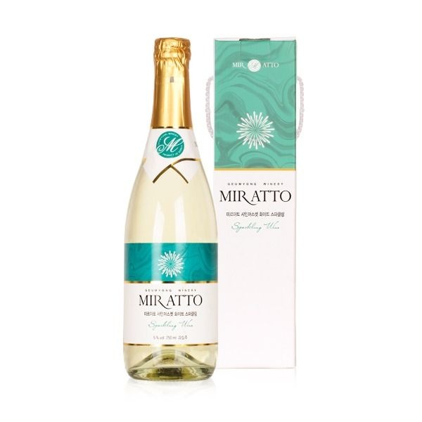 금용농산 미르아토 샤인머스켓 화이트 스파클링 와인 5도 750ml
