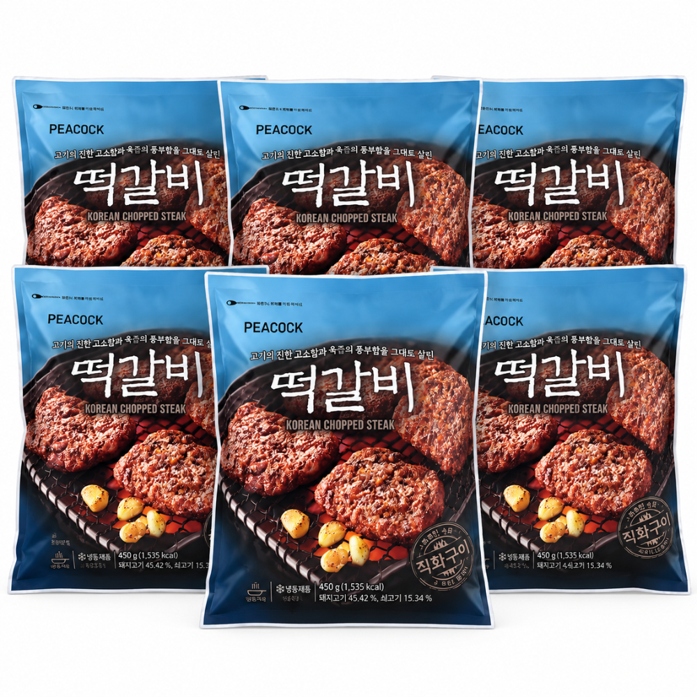 피코크 떡갈비 450gx6팩 신세계푸드
