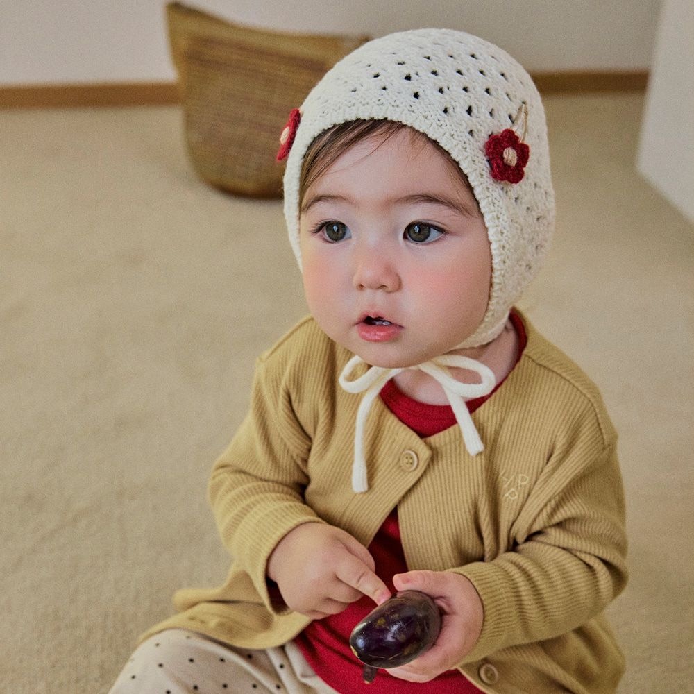 플레르 니트 아기 보넷