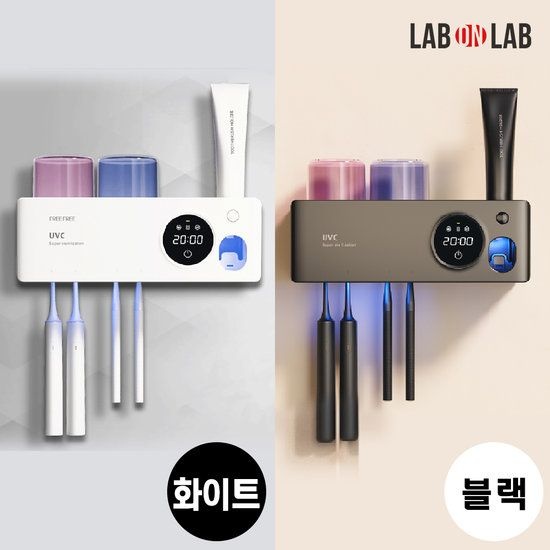 랩온랩 [랩온랩] UV히팅 무선 칫솔살균기 4구 (화이트/블랙 택1)