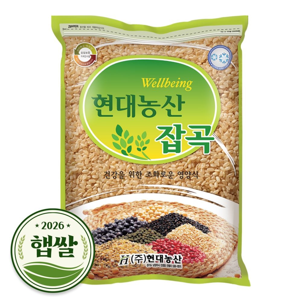 현대농산 2026년 햅쌀 국산 현미 2kg
