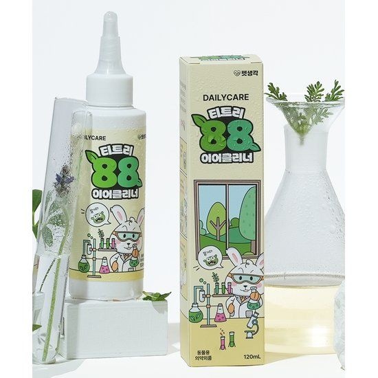 펫생각 펫생각 티트리88 강아지 귀 세정제 이어클리너 귀염증 귀청소 외이염 귓병 120ml