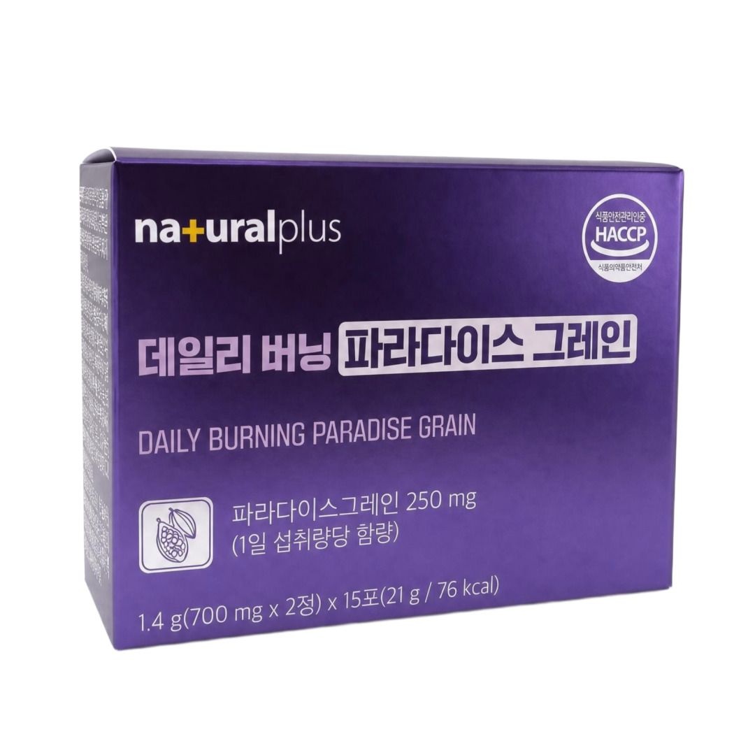 [오늘출발] 내츄럴플러스 파라다이스 그레인 데일리 버닝 30정 파라돌 진저롤 쇼가올