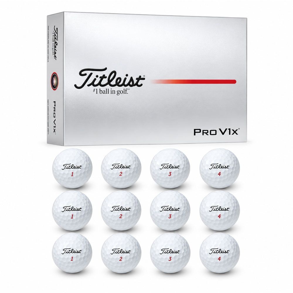 타이틀리스트 Pro V1x 골프공 2025년 12개입 1다즌