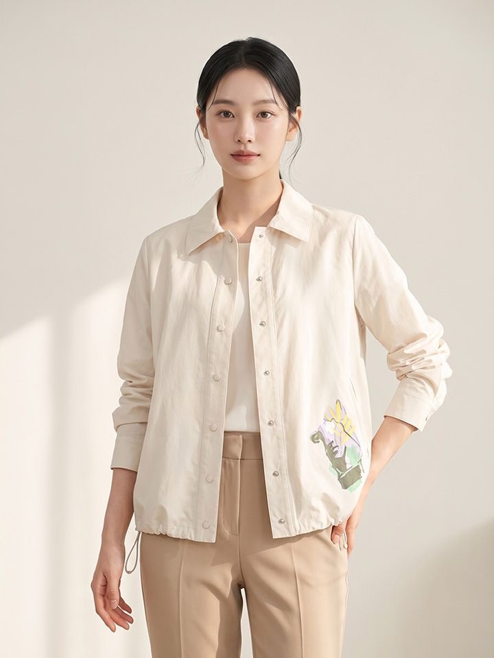 올리비아 하슬러 올리비아하슬러 스프링 프린트 포인트 블라우스_OHCSBL202