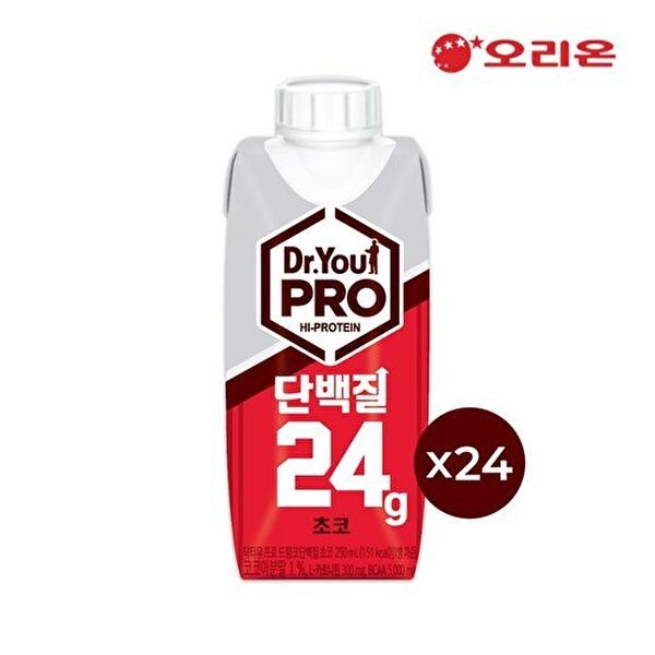 오리온 [오리온]오리온 닥터유 프로 드링크 단백질 초코맛(250ml) x 24팩