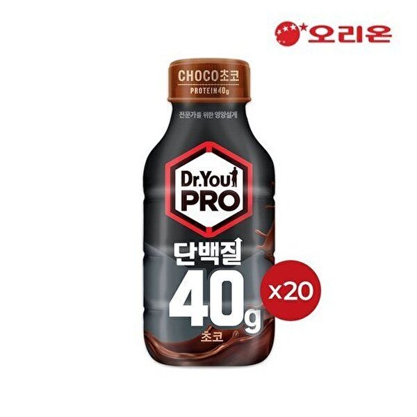 오리온 [오리온]오리온 닥터유프로 단백질드링크 40g 초코(350ml) x 20팩