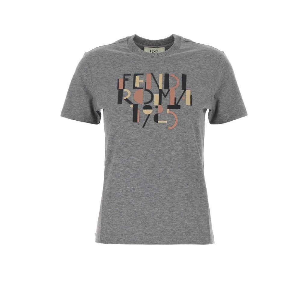 펜디 [X45]펜디 FS7254AVF8 F0TAZ Grey cotton t shirt 여성 티셔츠 민소매 탑 나시