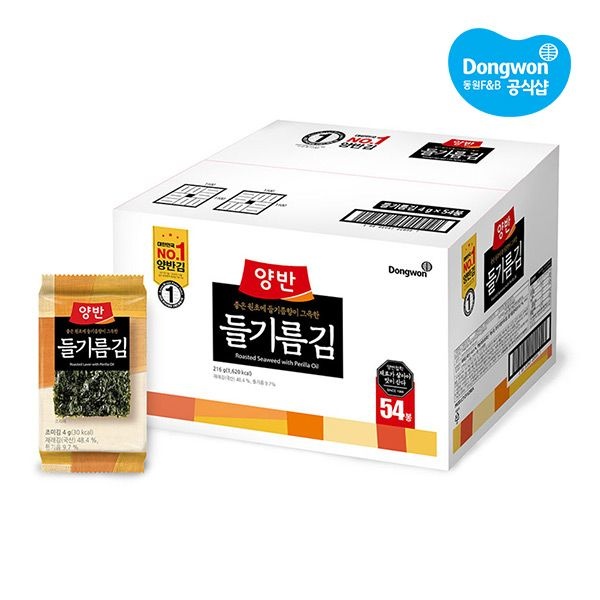 동원 [동원] 양반 들기름 식탁김 4g x 54봉 (1박스)