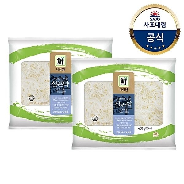 사조 [사조대림][대림냉장] 저칼로리 누들실곤약 400g x2개