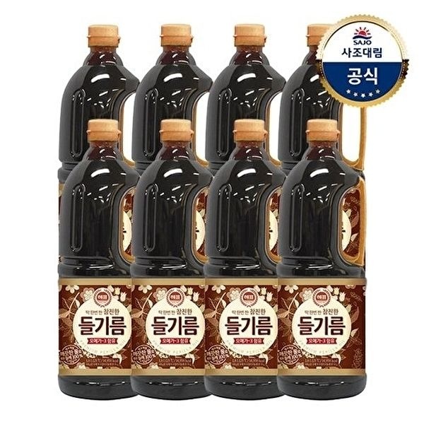 사조 [사조대림][사조대림] 참진한들기름1.8L x8개