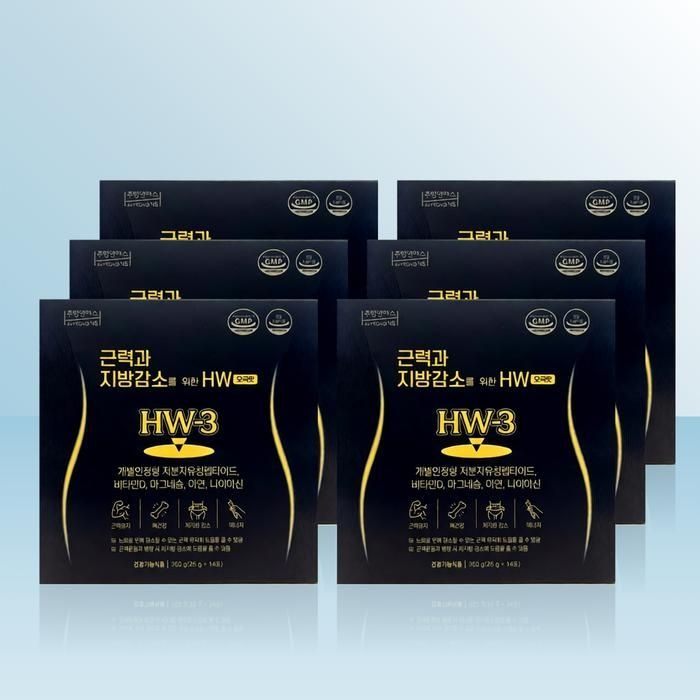 주영엔에스 근력과 지방감소를 위한 HW 오곡맛 (25g x 14포) x 6개 / iuy