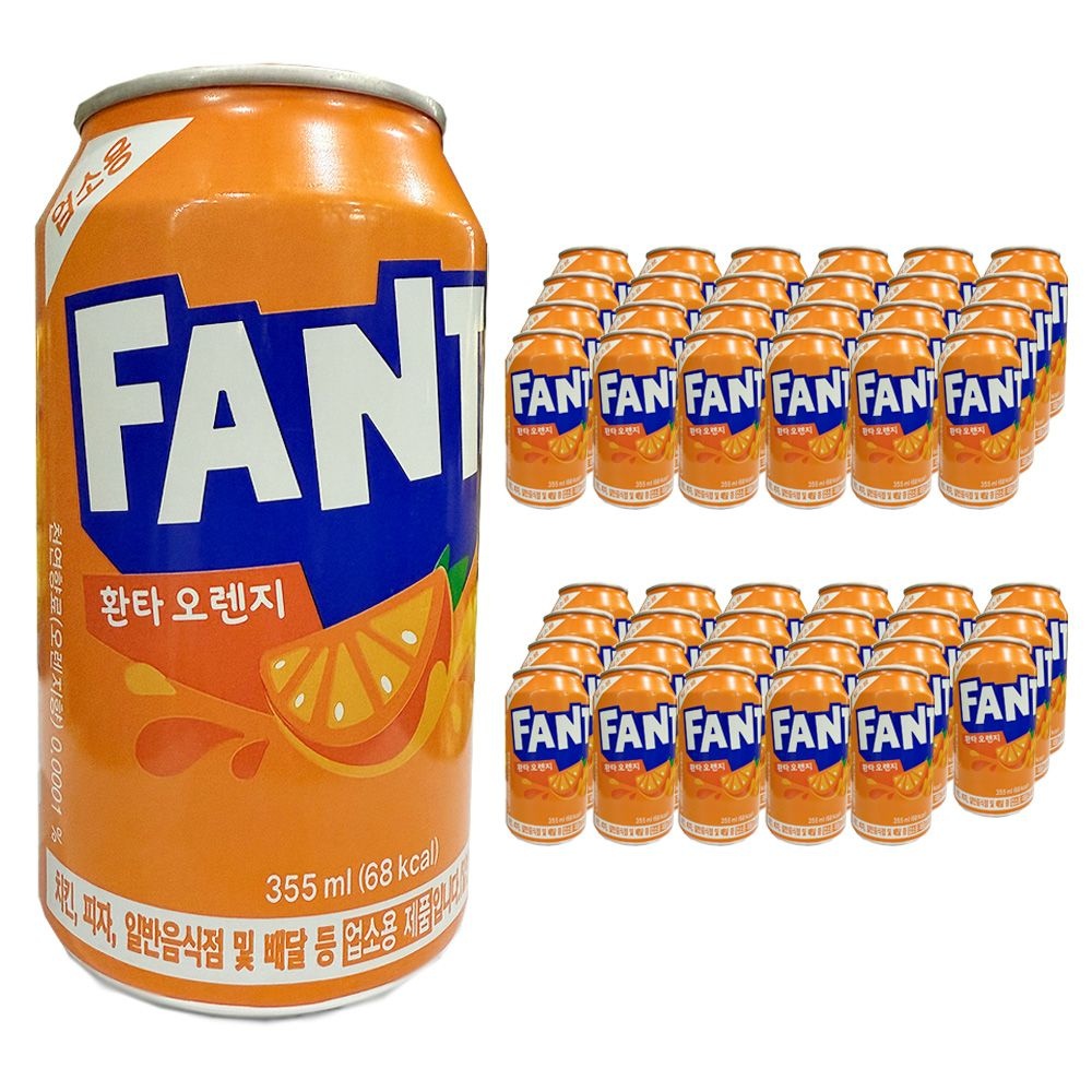 코카콜라 환타 오렌지 355ml x 48캔 (24캔x2박스)