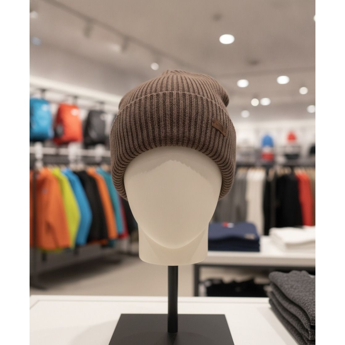 노스페이스 NE3BS85B 오블리크 립 비니 BROWN