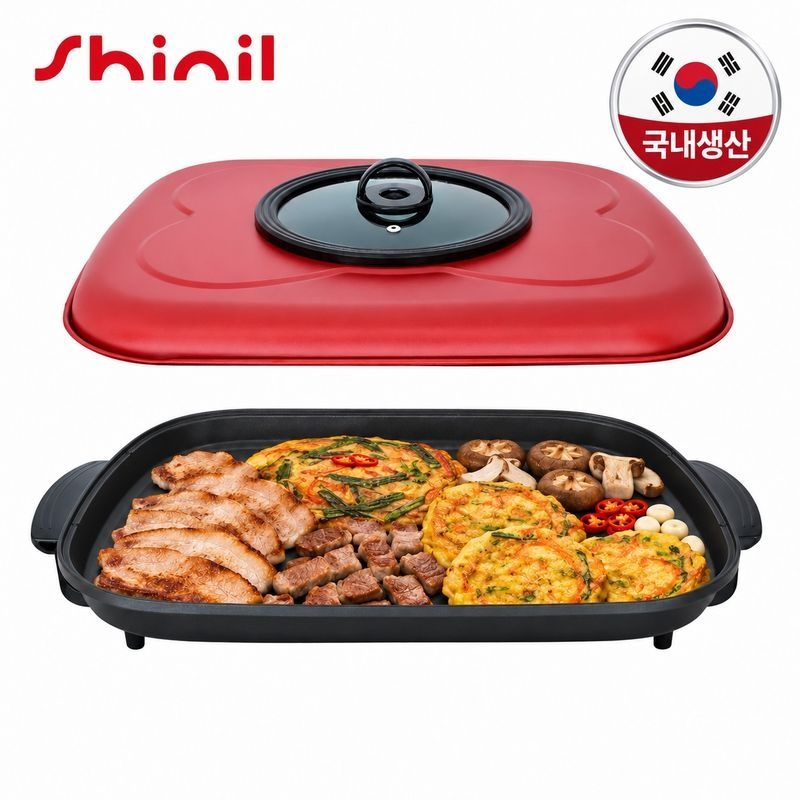 키친아트 [ETV][국산]신일 60cm 특대형 사각 잔치팬 전기프라이팬 SPP-N526/N[36208725]