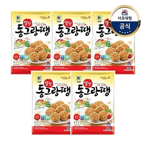 사조 [사조대림][대림냉동] 알찬동그랑땡 750g x5개