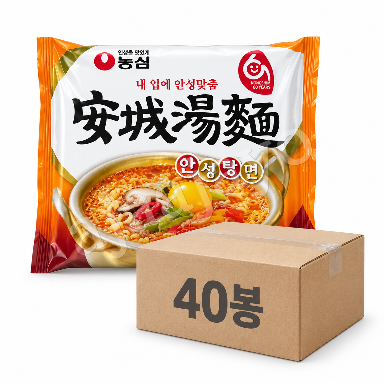 협력업체 농심 안성탕면 40개 봉지라면 든든한 한끼 인기구성