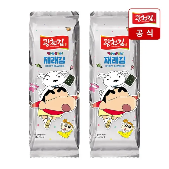 [광천김] NEW 짱구는 못말려 재래 식탁김 55g 2봉