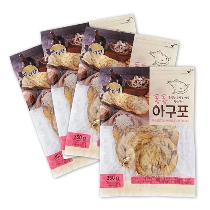 미성식품 바다랑철판구이 아구포 350g 4개