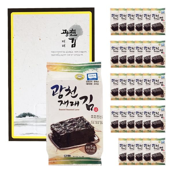 프레시데이 [프레시데이]고급 광천김 재래김 도시락김 선물세트 (30봉)