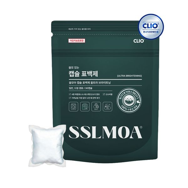 크리오 쓸모아 캡슐 표백제 일반드럼겸용 30개입 x1개