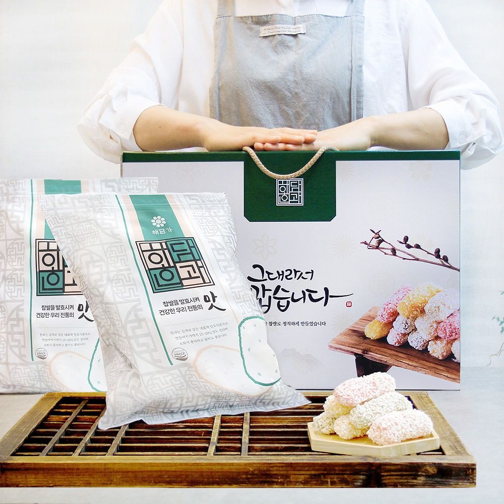 더원스토리 찹쌀유과1kg 유과선물세트 한과 명절 설 추석 더원스토리