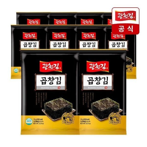 [하프클럽]조미 곱창 전장김 20g x 10봉