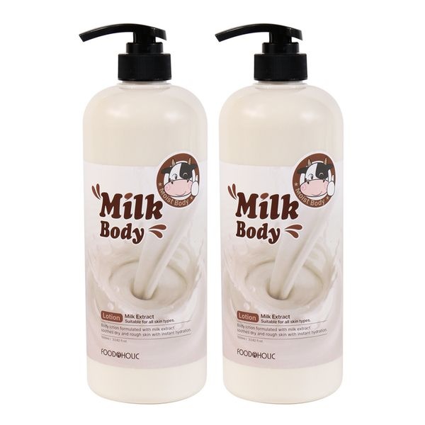 푸드어홀릭 (1+1/무배)푸드어홀릭 밀크 우유 바디로션 1000ml