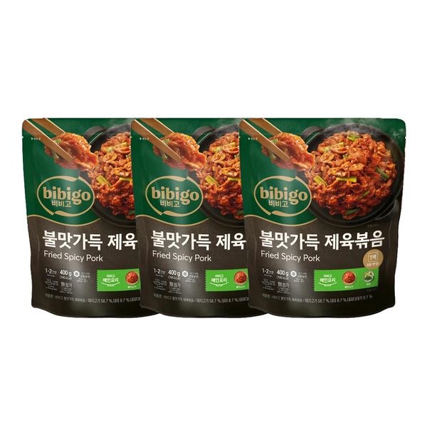 CJ제일제당 (온라인) [CJ] 비비고 불맛가득 제육볶음 400g x3개