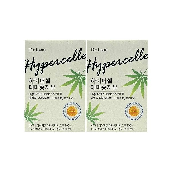 닥터린 하이퍼셀 대마종자유 1250mg x 30캡슐 x 2박스