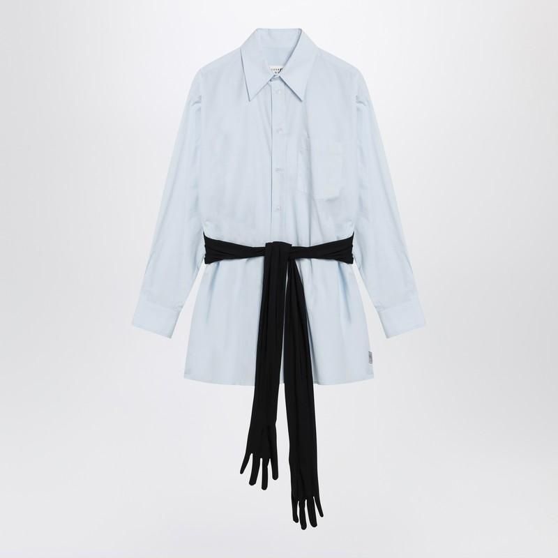 MM6 메종 마르지엘라 MM6 메종 마르지엘라 26 S/S MM6 메종 마르지엘라 라이트 블루 코튼 셔츠 WITH 장갑 S52DT0060M35480-501 B0051888289