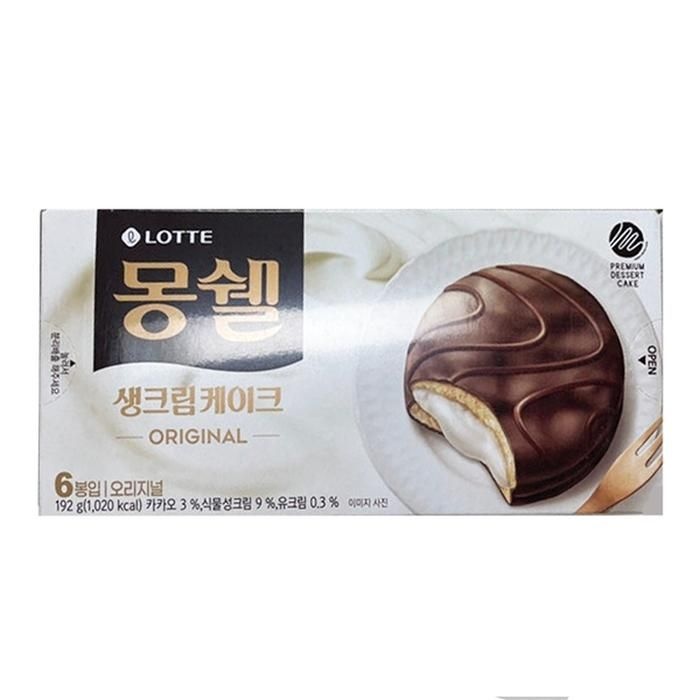 롯데 몽쉘 생크림 204g 8개 (반박스)