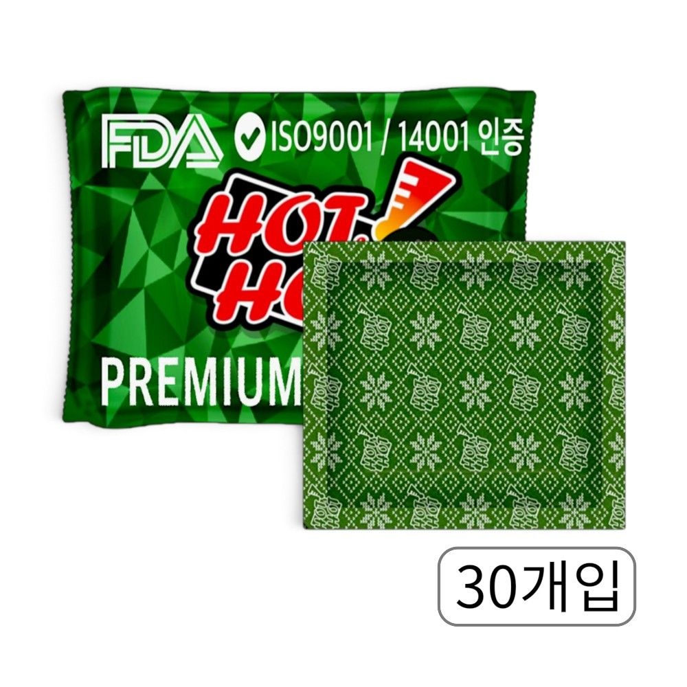 핫앤핫 핫앤핫 군용 핫팩 그린 국내산 핫팩 160g 30개