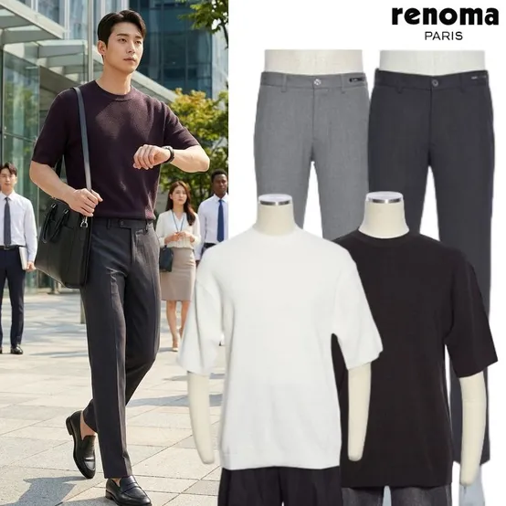 S/S 얇은 여름팬츠&통기성 좋은 반팔티셔츠 8종택1 RRJMBP55A