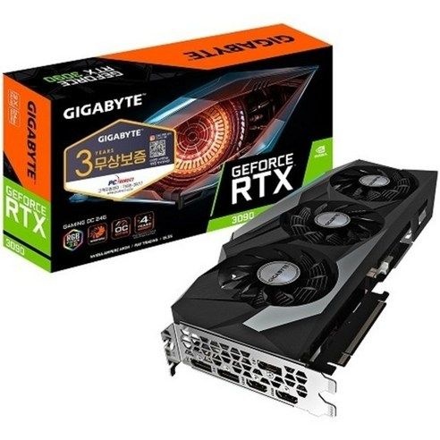 기가바이트 제이씨현 지포스 RTX 3090 Gaming OC D6X 24GB 그래픽카드