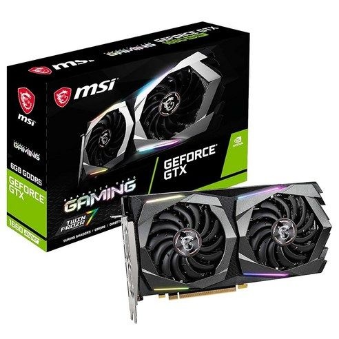 MSI GeForce GTX 1660 슈퍼 게이밍 그래픽 카드 PCI-E x16 NVLink 없음 VR 대응, 상세페이지 참조
