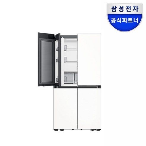 삼성 4도어 RM70F63M2Z 키친핏 푸드쇼케이스 냉장고 에센셜화이트