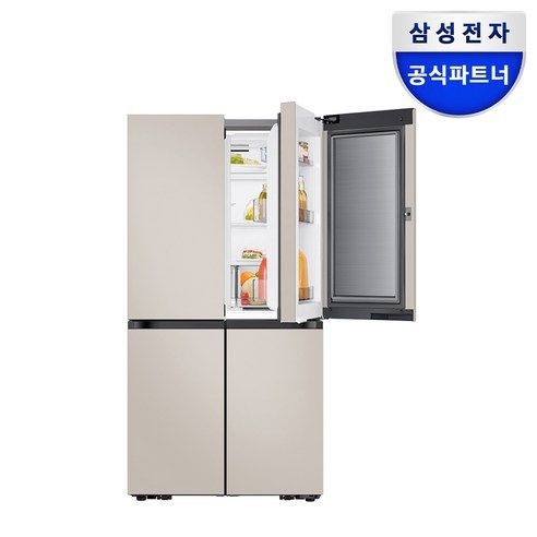 삼성 AI 냉장고 4도어 902L 방문설치, RM70F90M1GD