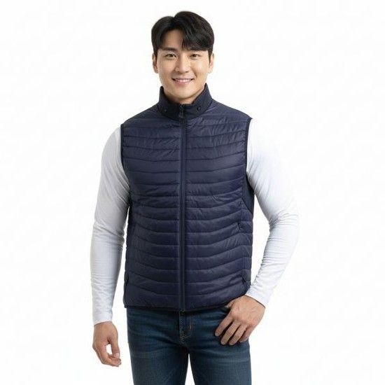 MUST IT_ 남성 홀든 퀼트 하이브리드 조끼 GMOW10858 6855