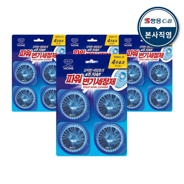 코디 [CJ] 코디앳홈 파워 변기세정제 4개입 3팩 (총 12개)