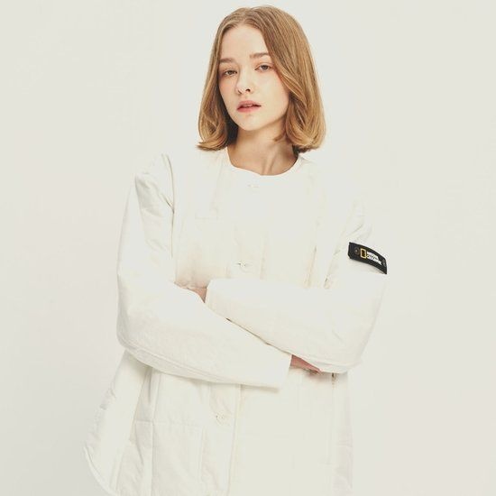 택가159000원내셔널지오그래픽 N231WPD920 여성 간절기 패딩 점퍼 IVORY 2148248