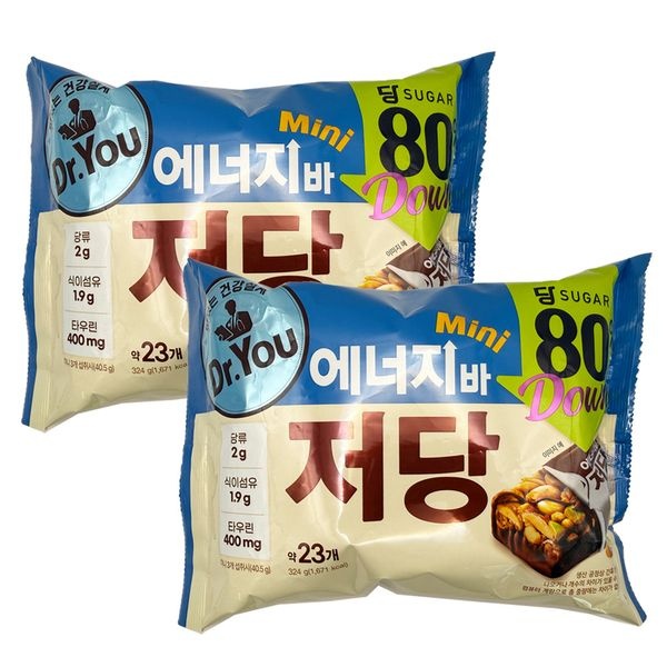 오리온 닥터유 저당 에너지바 미니 324g x 2개