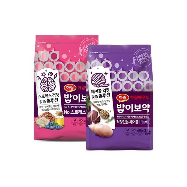 [밥이보약] CAT NO스트레스 3.4kg+ CAT 걱정없는 헤어볼 3.4kg