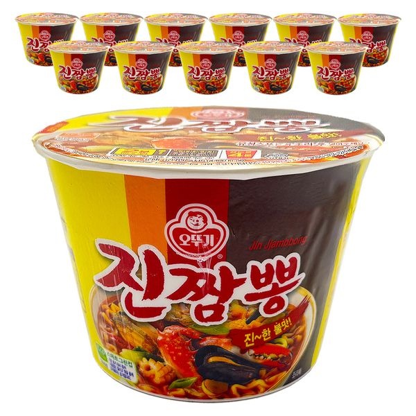 오뚜기 진짬뽕 큰컵 컵라면 115g x 12개
