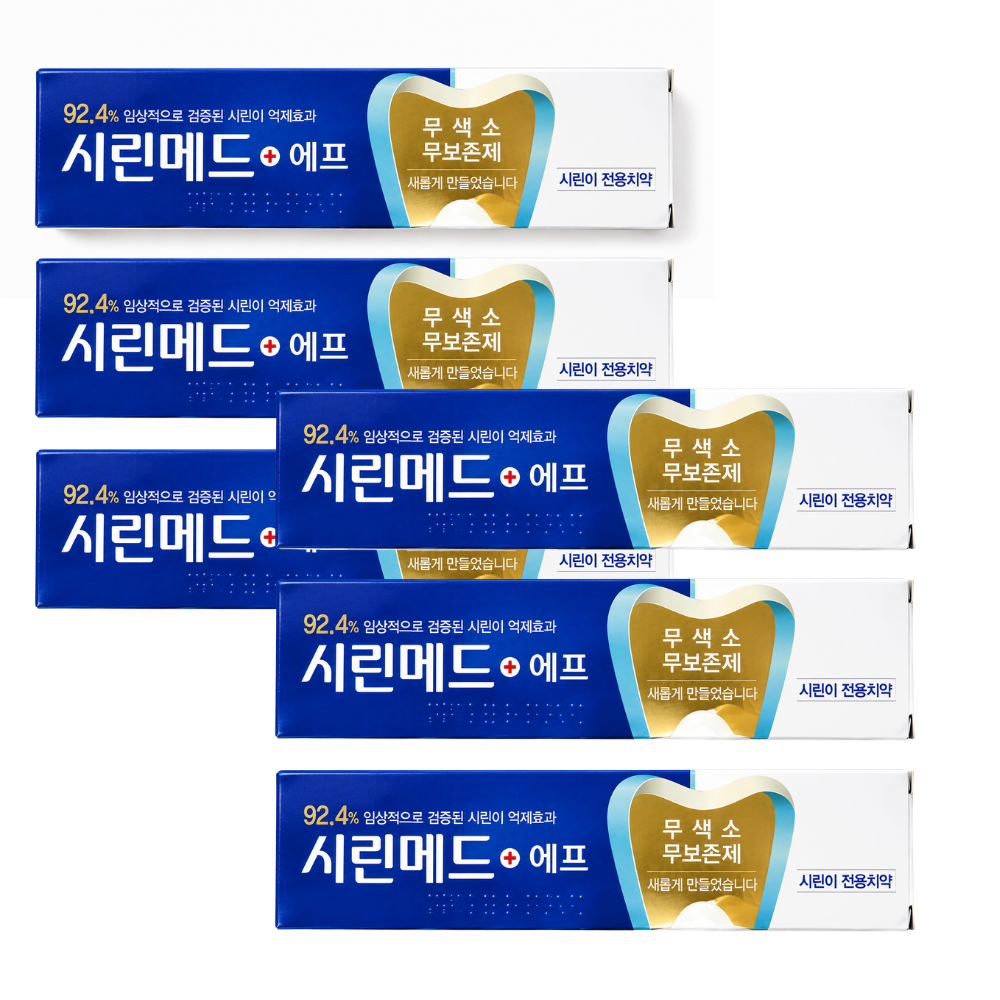 시린메드 에프 치약, 125g, 6개