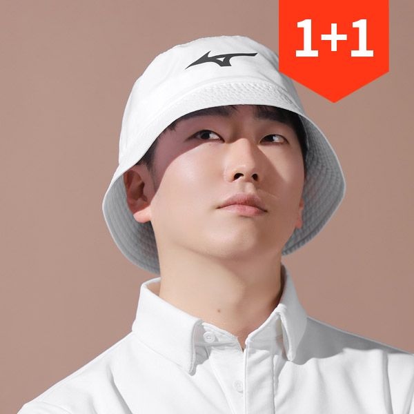 [하프클럽]미즈노 RB 골프 버킷햇 벙거지 방수 경량 사이즈조절 모자 52KW2370 1+1