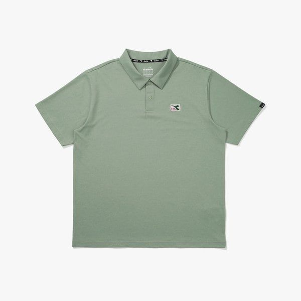 <매장정품> diadora 디아도라 [공식스토어] AIRTEX 카라 반팔 티셔츠 KHAKI D5221LTS68KAL 1955798