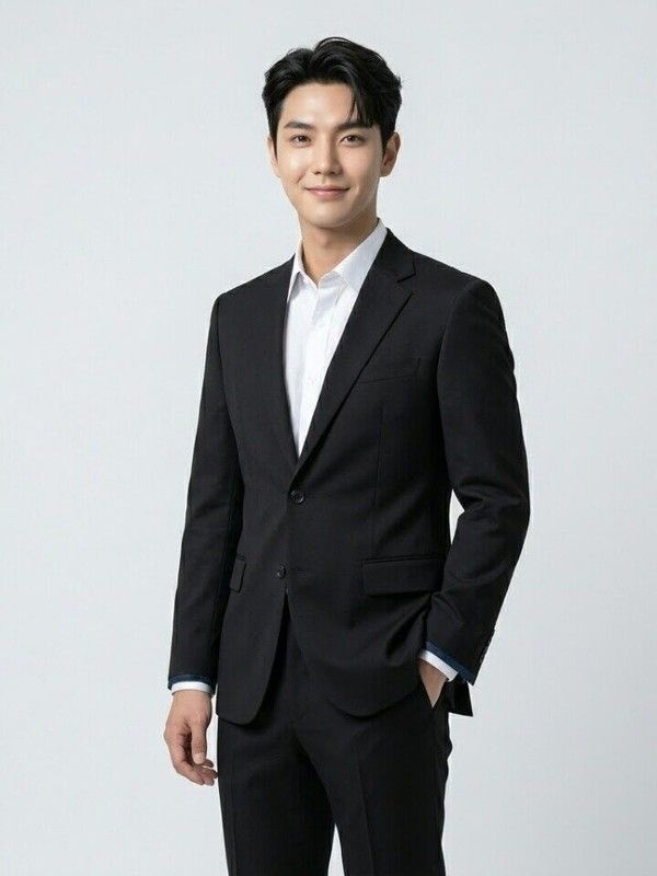 by파크랜드 블랙 폴리 혼방 스트레치 수트-A5SS2310408A A5PS2310374A1388815