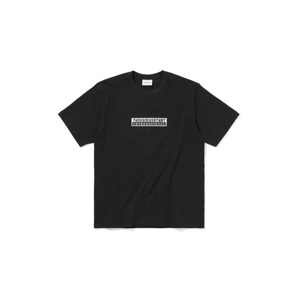 디스이즈네버댓 [디스이즈네버댓] THISISNEVERTHAT TNT International Tee Black 4905846 TN251TTSST11BLK