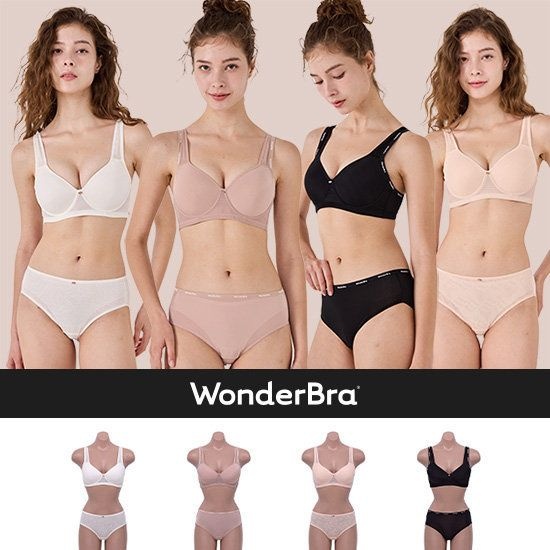어성봄옷 원더브라 최신상 누드앤누드 스킨패키지 브라팬티 4세트